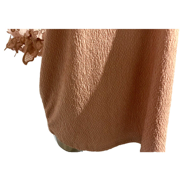 NWT Aliceblue Crepe Pink Butterfly Sheer Short Sleeve Top in Size 18 20 1X - Picture 4 of 10